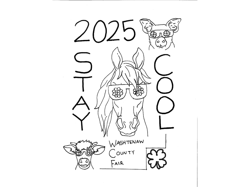Logo for 2025 Washtenaw County 4-H Fair